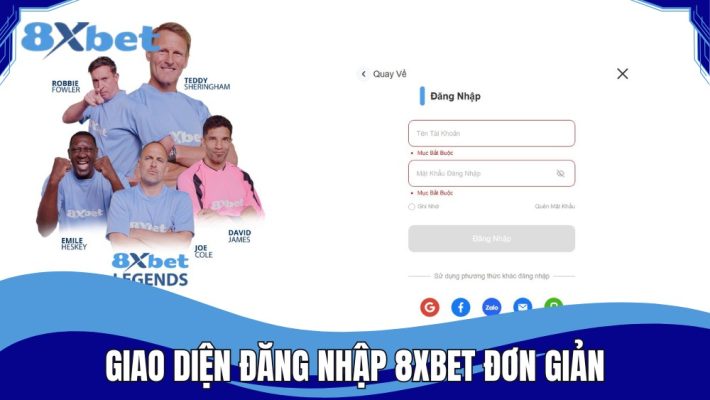 Đăng nhập 8xbet nhanh gọn trên mọi nền tảng