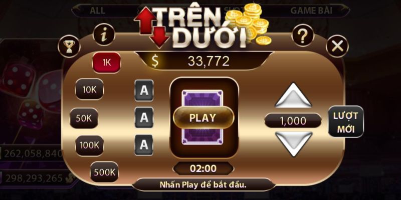 Chiến thuật cược trên dưới chắc thắng