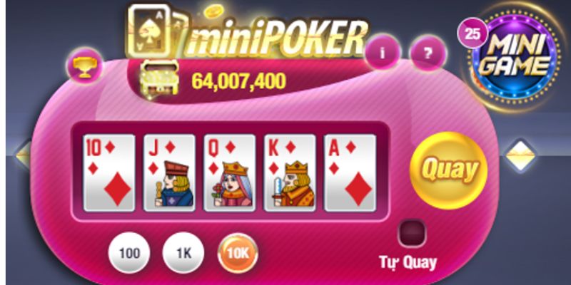Chiến thuật chơi Mini Poker tại 8xbet không thua